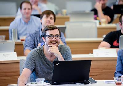 students enjoying lecture