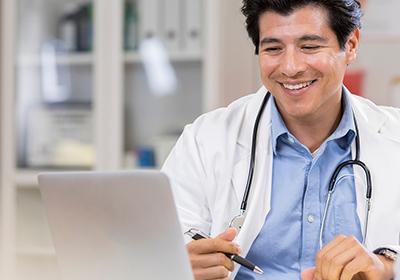 medical professional taking notes