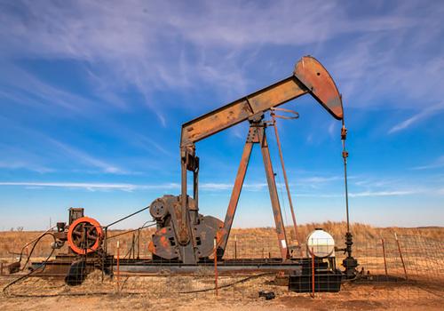 pumpjack on open plain