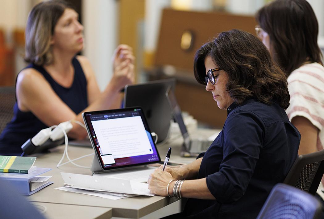 professionals as students in a classroom setting