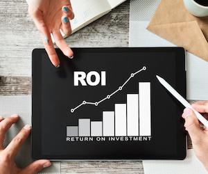 graph depecting growth in return on investment (ROI)